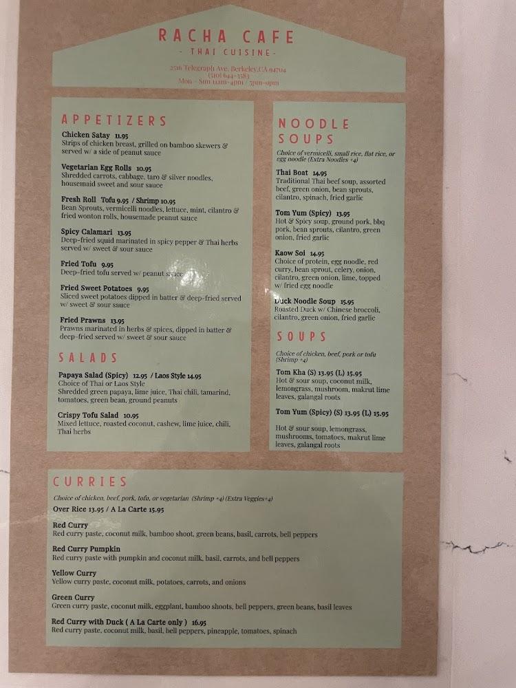 Racha Café Menu image 4